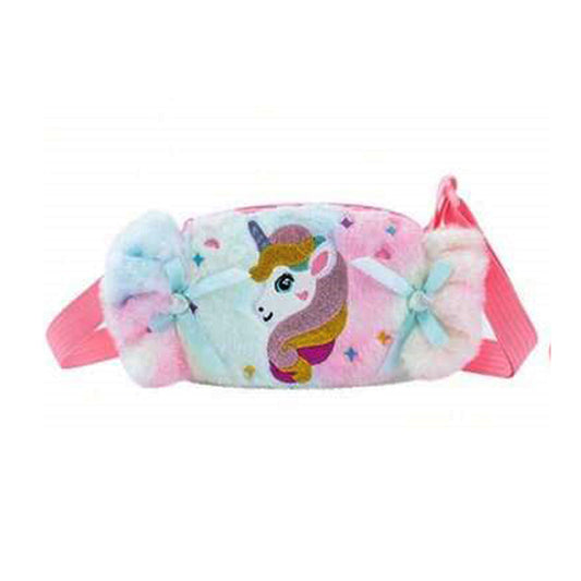 Soft fur unicorn toffee bag 4 kids bags