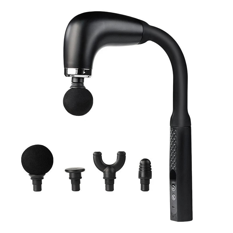 Fascial curved massage gun black massage gun