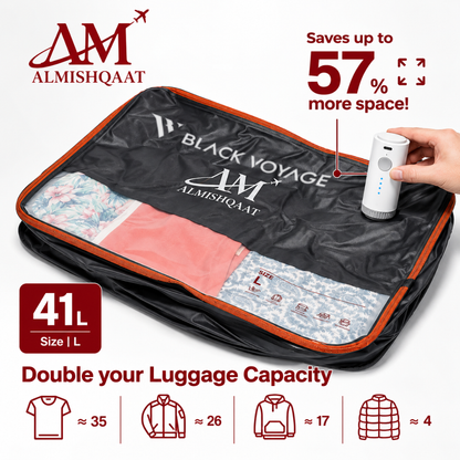 Large Nylon Travel Compression Bags with Free Cordless Pump
