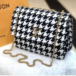 Stylish printed purse black & white purse