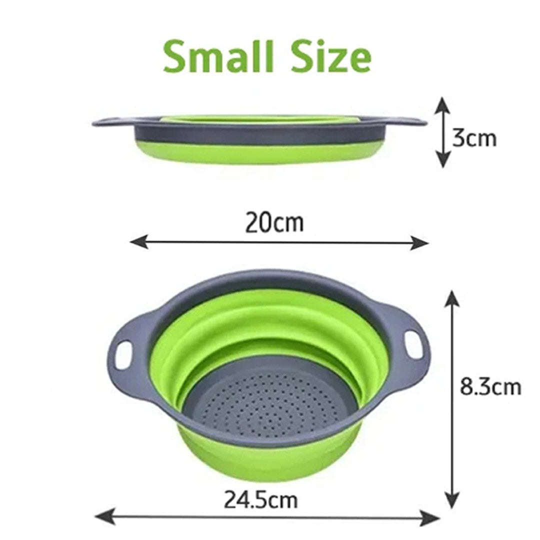 Small Silicone foldable strainer adjustable