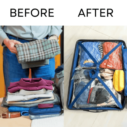 Travel Essentials Vacuum Bags Bundle 6 pcs set