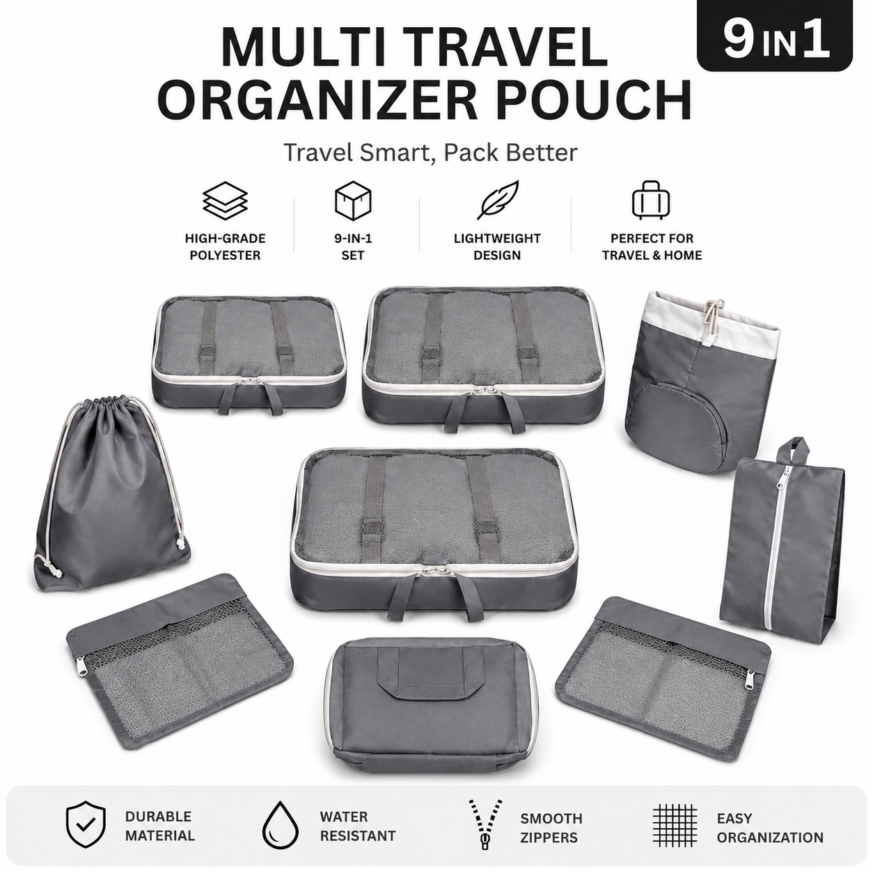 Travel cube organizer