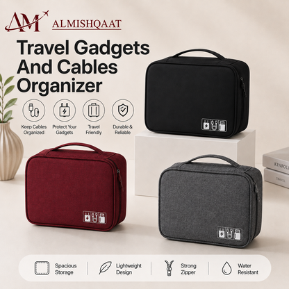 Travel Gadgets And Cables Organiser