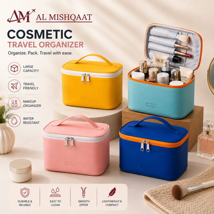 Makeup Organizer Bag & Cosmetic Travel Organizer
