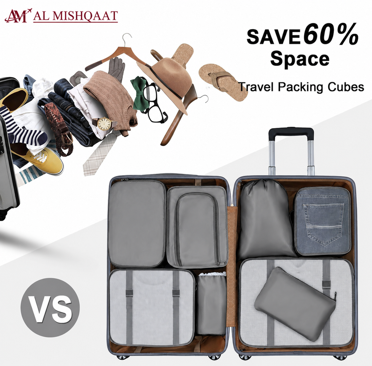 9-in-1 Multi Travel Organizer Cube Pouch Set