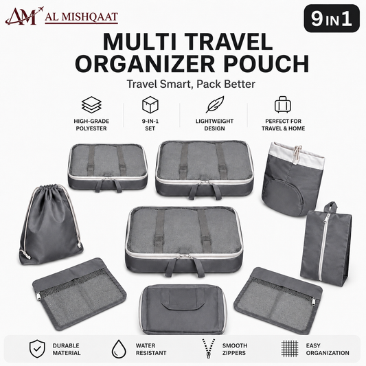 9-in-1 Multi Travel Organizer Pouch Set