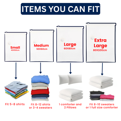 travel vacuum storage bags, vacuum bags bundle, traveling hack