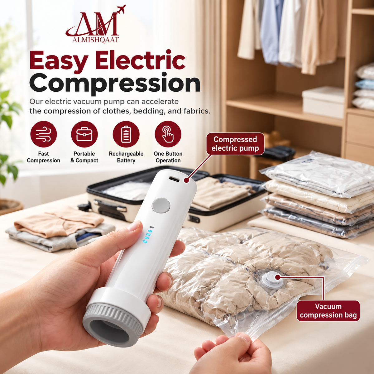 New Cordless Electric Vacuum Pump