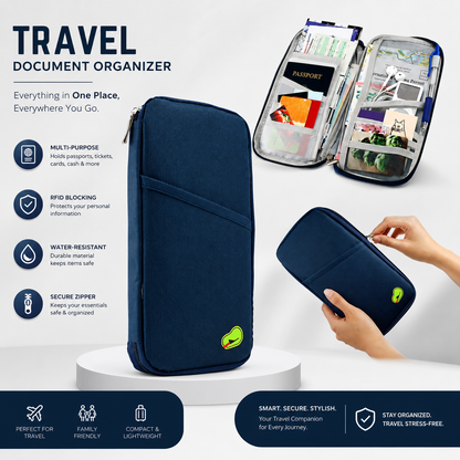 Multi-Functional Travel Wallet Passport Organizer