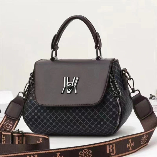 Vintage artificial leather satchel bag Black hand/ shoulder/ crossbody bags
