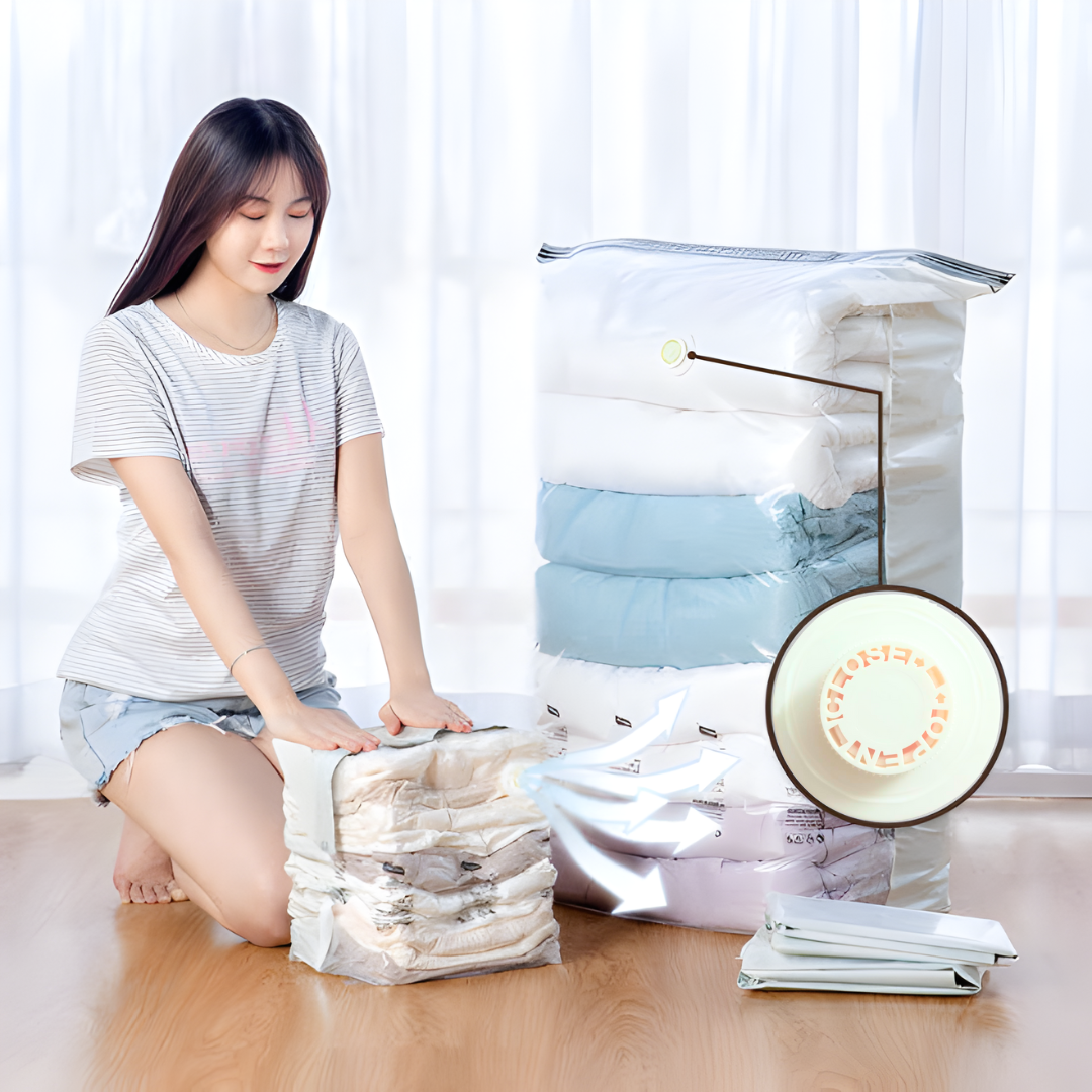 Cube Vacuum Pumpless Storage Bags