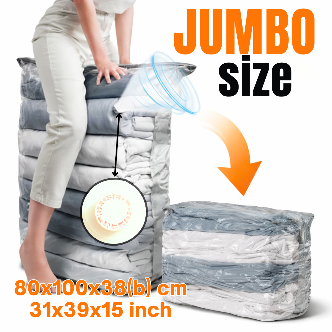 Cube Vacuum Pumpless Storage Bags