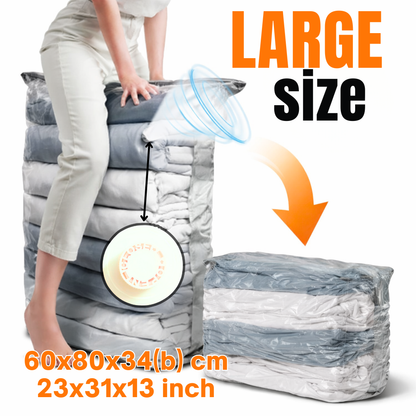 Cube Vacuum Pumpless Storage Bags