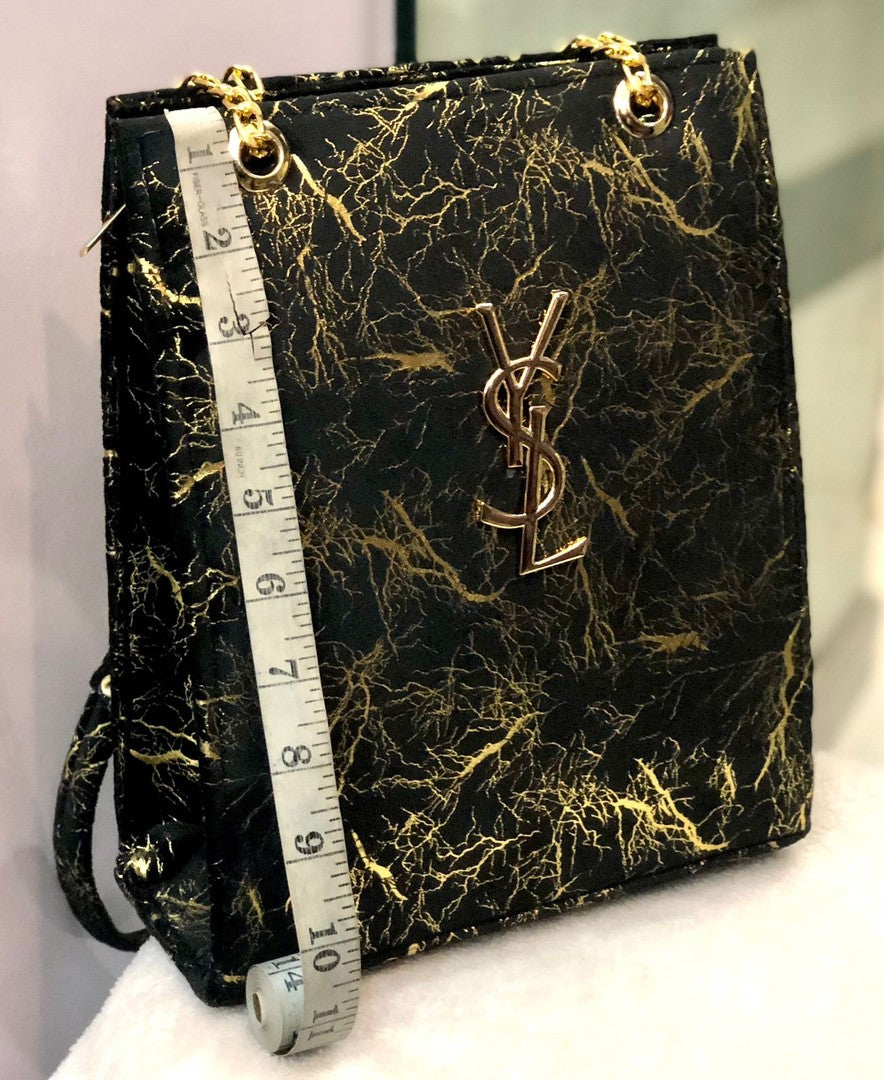 Velvet Lightening Box bags Black shoulder bags