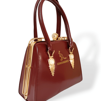Branded premium Mehroon hand bag hand bags
