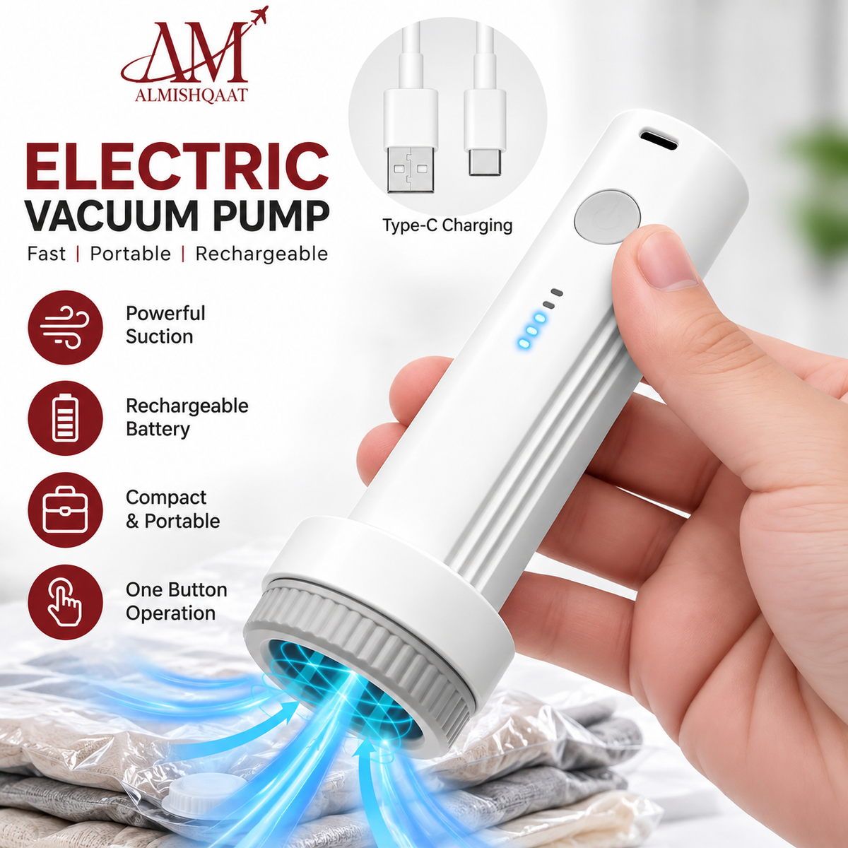 New Cordless Electric Vacuum Pump