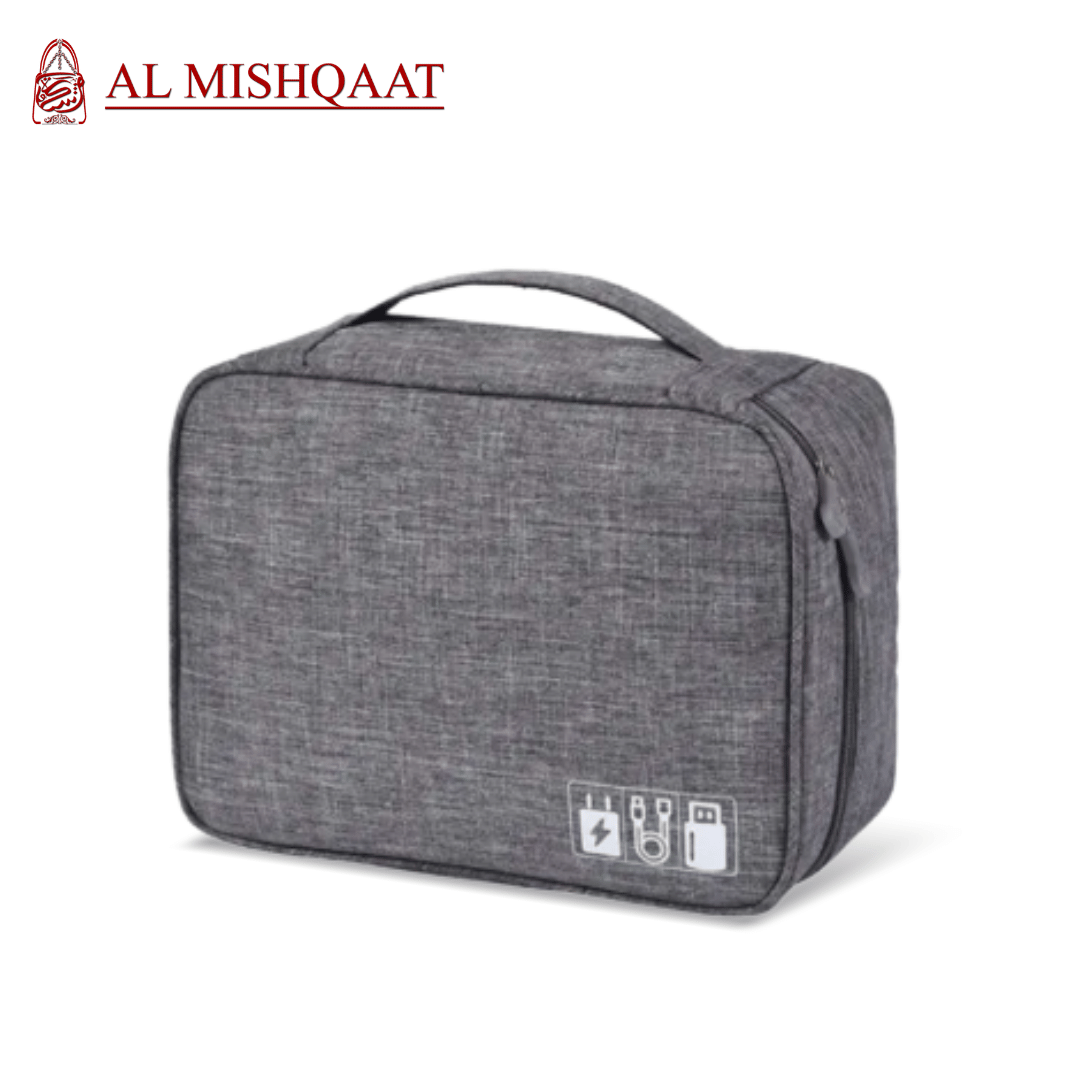 Gray electroni cable organizer nylon washable