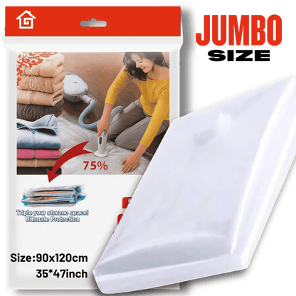 space saving bags, vacuum bags, jumbo vacuum bag, storage solution