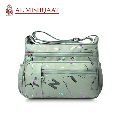 Green Alphabet Crossbody Bag