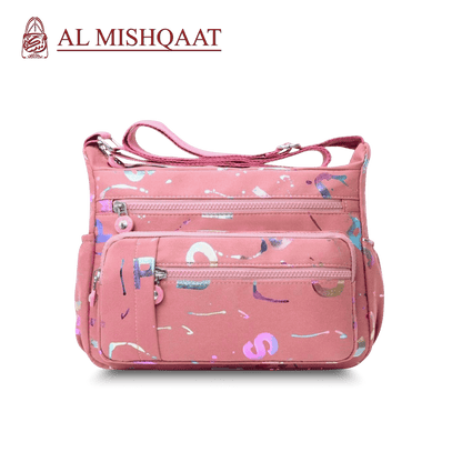 Pink Alphabet Crossbody Bag