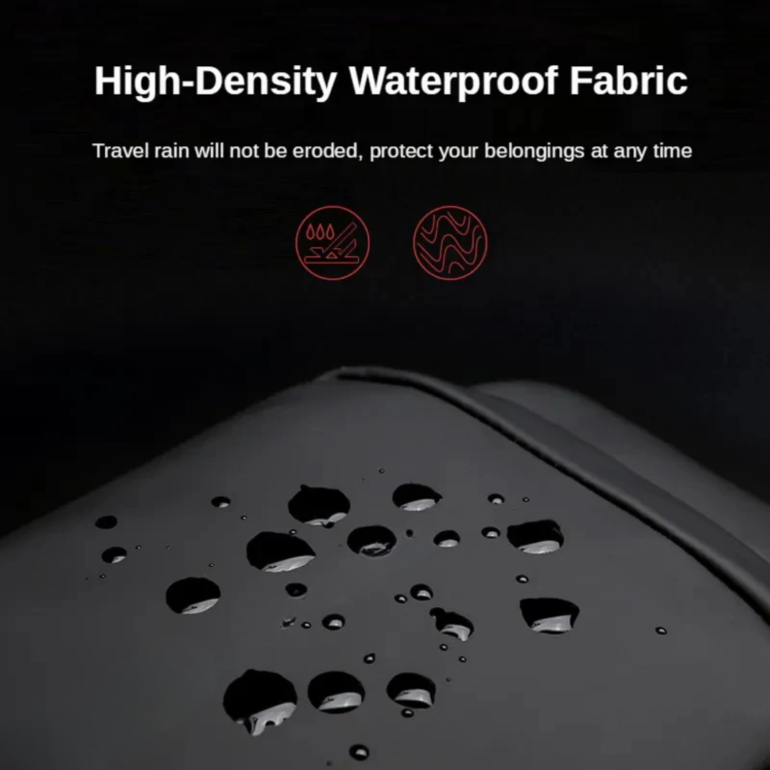 High-density waterproof fabric with water droplets