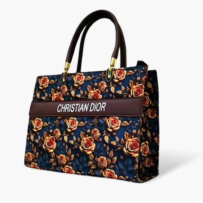 Floral printed tote bag