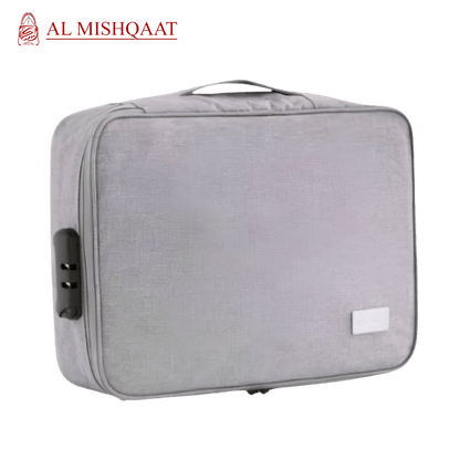 Grey Travel Document Organizer Storage Bag