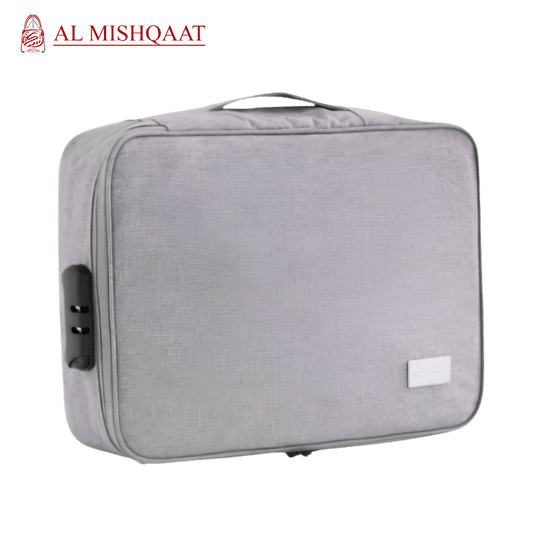 Grey Travel Document Organizer Storage Bag