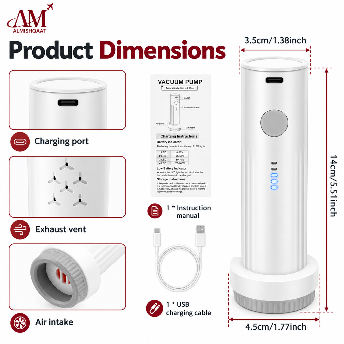 New Cordless Electric Vacuum Pump