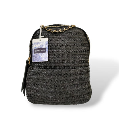 3 in 1 Convertible Jute Backpack Black backpacks