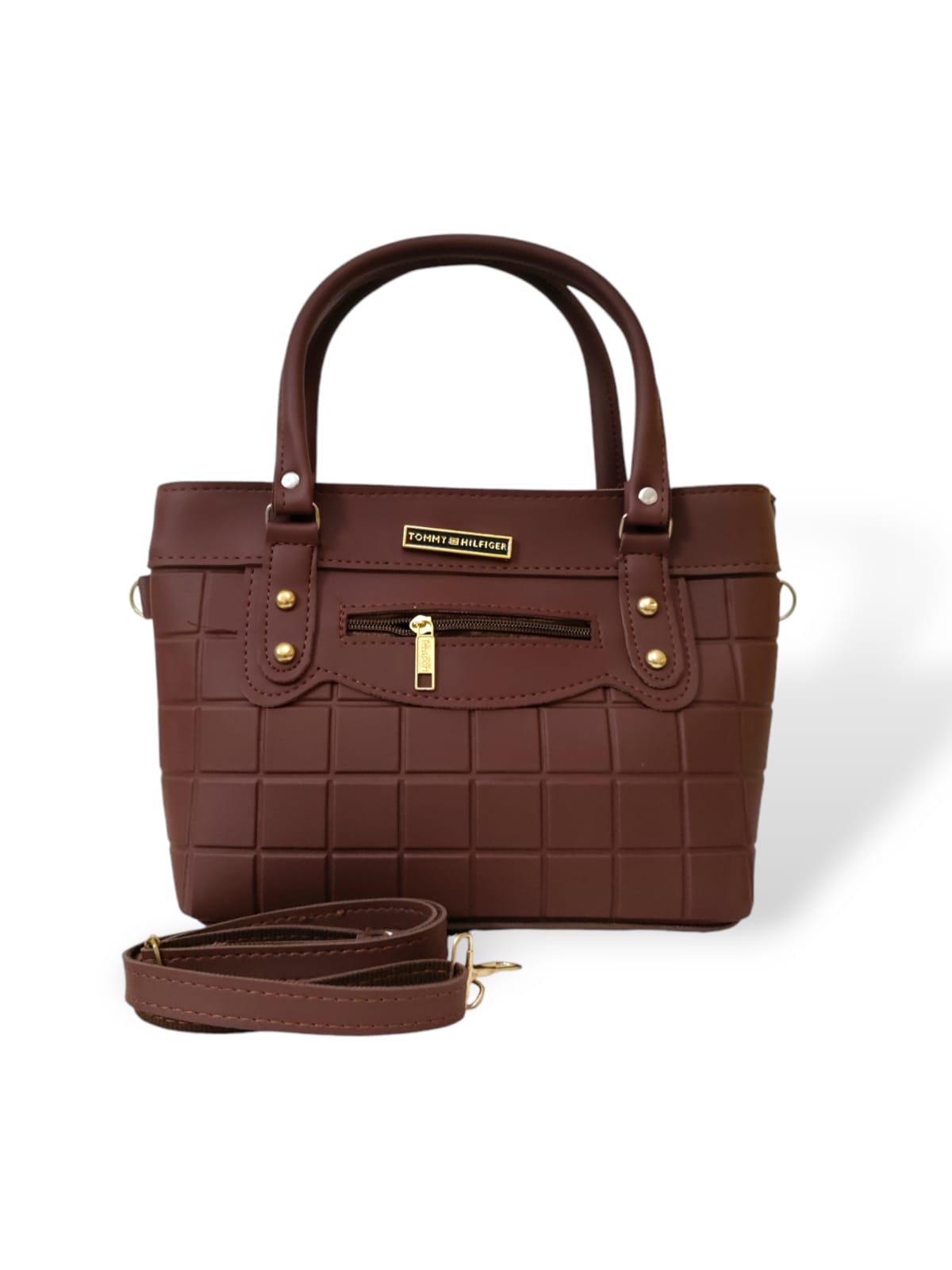 Plain beautiful ladies hand / shoulder bags dark brown hand/shoulder bags