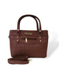 Plain beautiful ladies hand / shoulder bags dark brown hand/shoulder bags