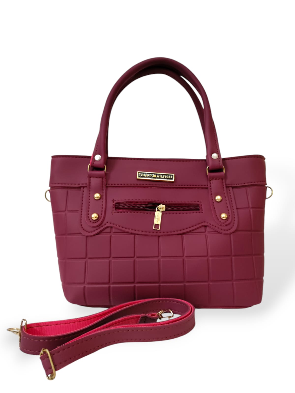 Plain beautiful ladies hand / shoulder bags mehroon hand/shoulder bags
