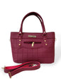 Plain beautiful ladies hand / shoulder bags mehroon hand/shoulder bags