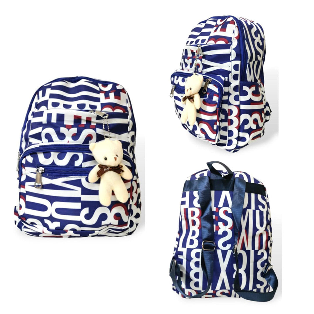 Stylish college printed backpack Blue backpacks
