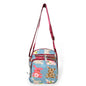 Printed parachute crossbody square bag light blue crossbody bags