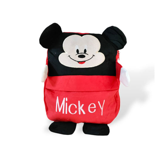 Medium size stuff colorful cartoon backpacks for kids black & red backpacks
