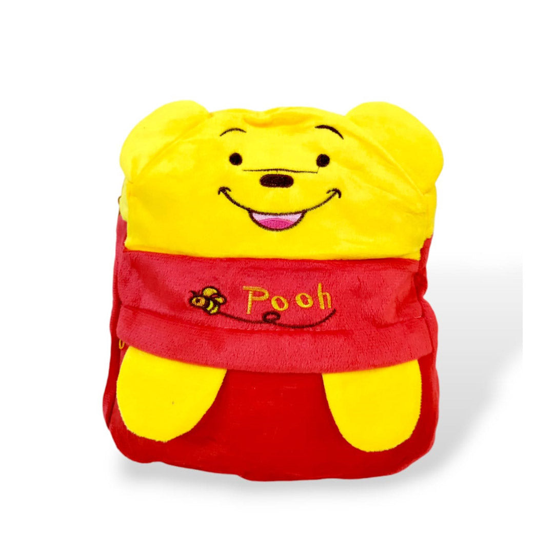 Medium size stuff colorful cartoon backpacks for kids dark yellow backpacks