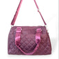 Quilted solid color shoulder/crossbody bag dark purple hand/shoulder bags