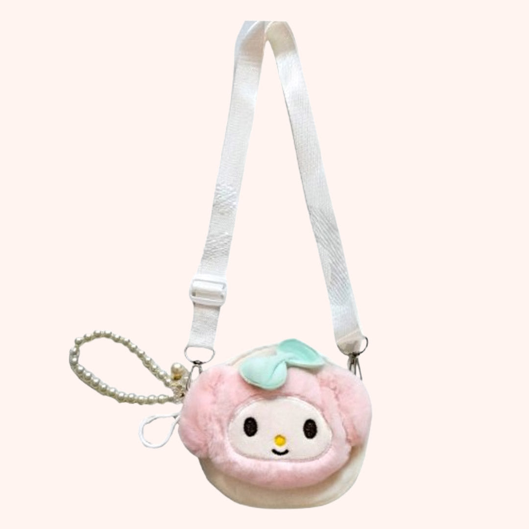 Cute lamb hand / shoulder purse White kids purse