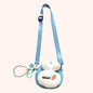 Cute rabbit hand / shoulder purse light blue kids purse