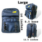 Vibrant dark Blue - backpack Large 16 inches backpacks