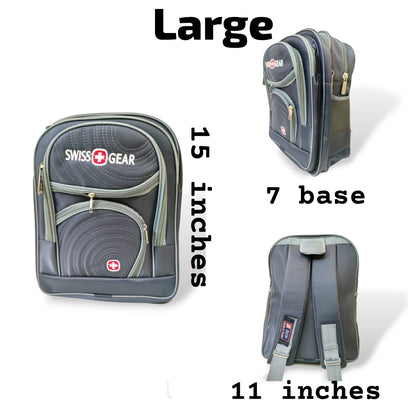 Kids Grey - backpack Large 15 inches backpacks