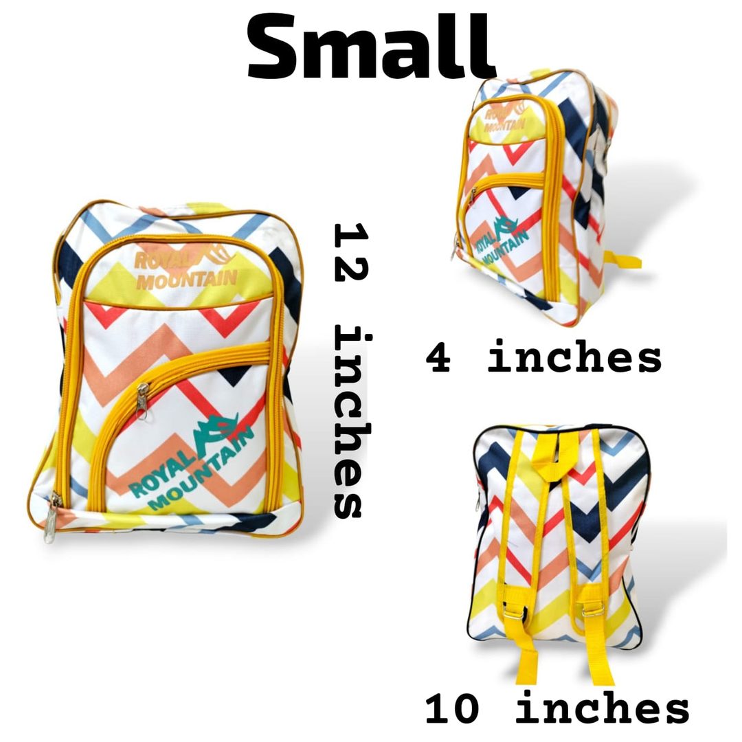 Kids Zigzag multicolor - backpack Small 12 inches backpacks