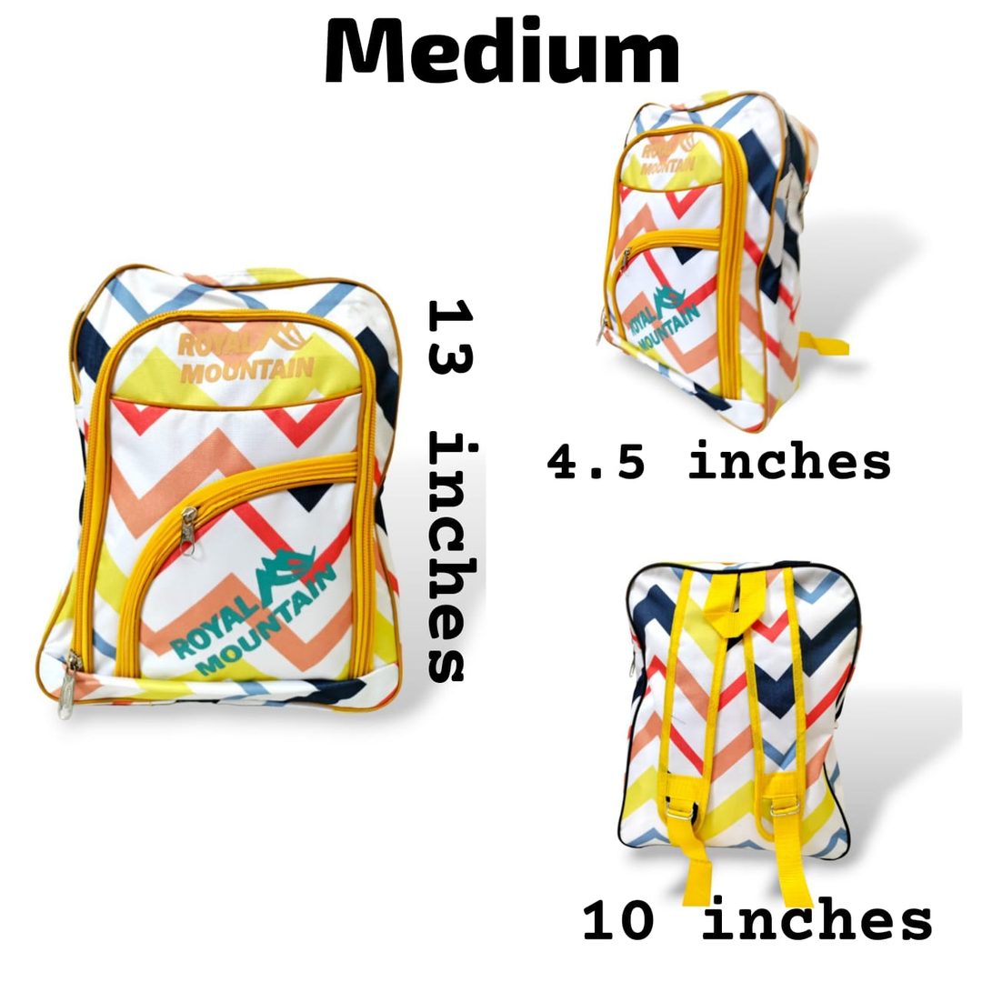 Kids Zigzag multicolor - backpack Medium 13 inches backpacks