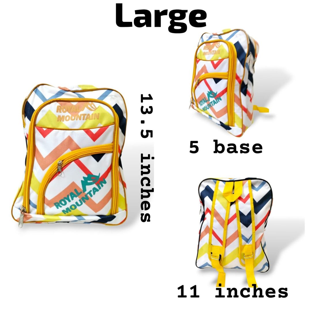 Kids Zigzag multicolor - backpack Large 13.5 inches backpacks