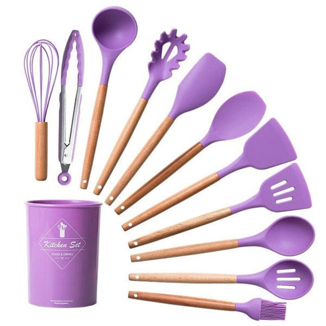 12pcs silicone utensils set kitchen accessories