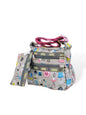 Grey White Zipper Crossbody Bag black and grey hand/ shoulder/ crossbody bags