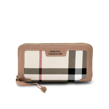 Classic Vintage Double Zipper Multi-Pocket Purses